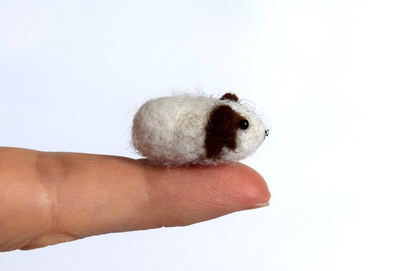 Tiny Guinea Pig Dollhouse Miniarure Micro Guinea Pig Figurine Etsy
