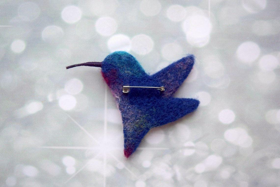 How to Attach and Hide the Brooch Base on the Wool Brooch PDF Etsy