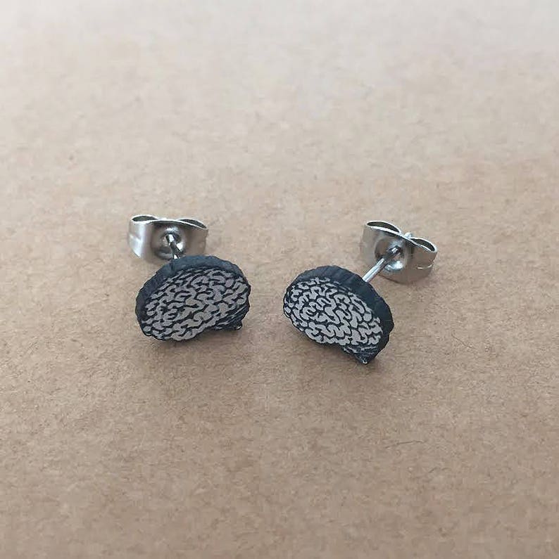 Brain Earrings