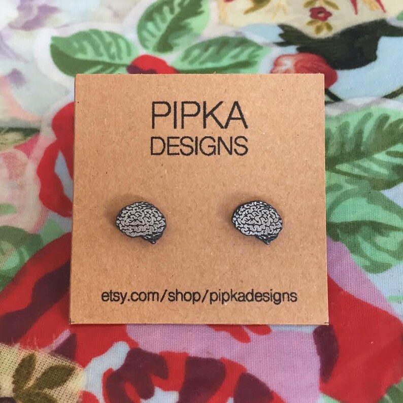 Brain Earrings