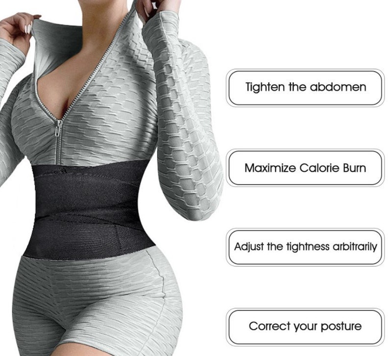 Tummy Wrap Waist Trainer Corset Shapewear Waist Belt Waist Etsy