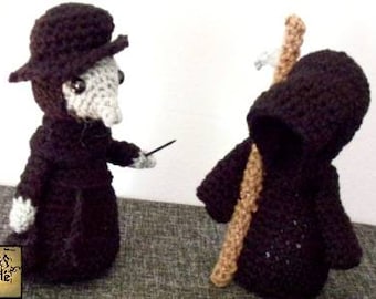 Grim Reaper and Plague Doctor/Stuffed Toy/Cute Plague Doctor/Cute Grim Reaper