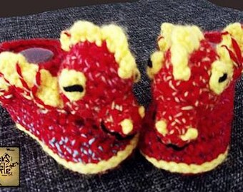 Dragon Booties/Baby Booties/Mythical Baby Booties