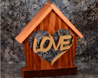 Heart Tea Light Holder Cottage-Unique-Inspirational Décor-LED Candle Holder-Love Tealight-Handcrafted Gift