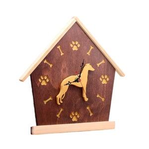 Greyhound Personalized Wall Clock - Customizable Gift for Dog Lovers - Greyhound Memorial Gift