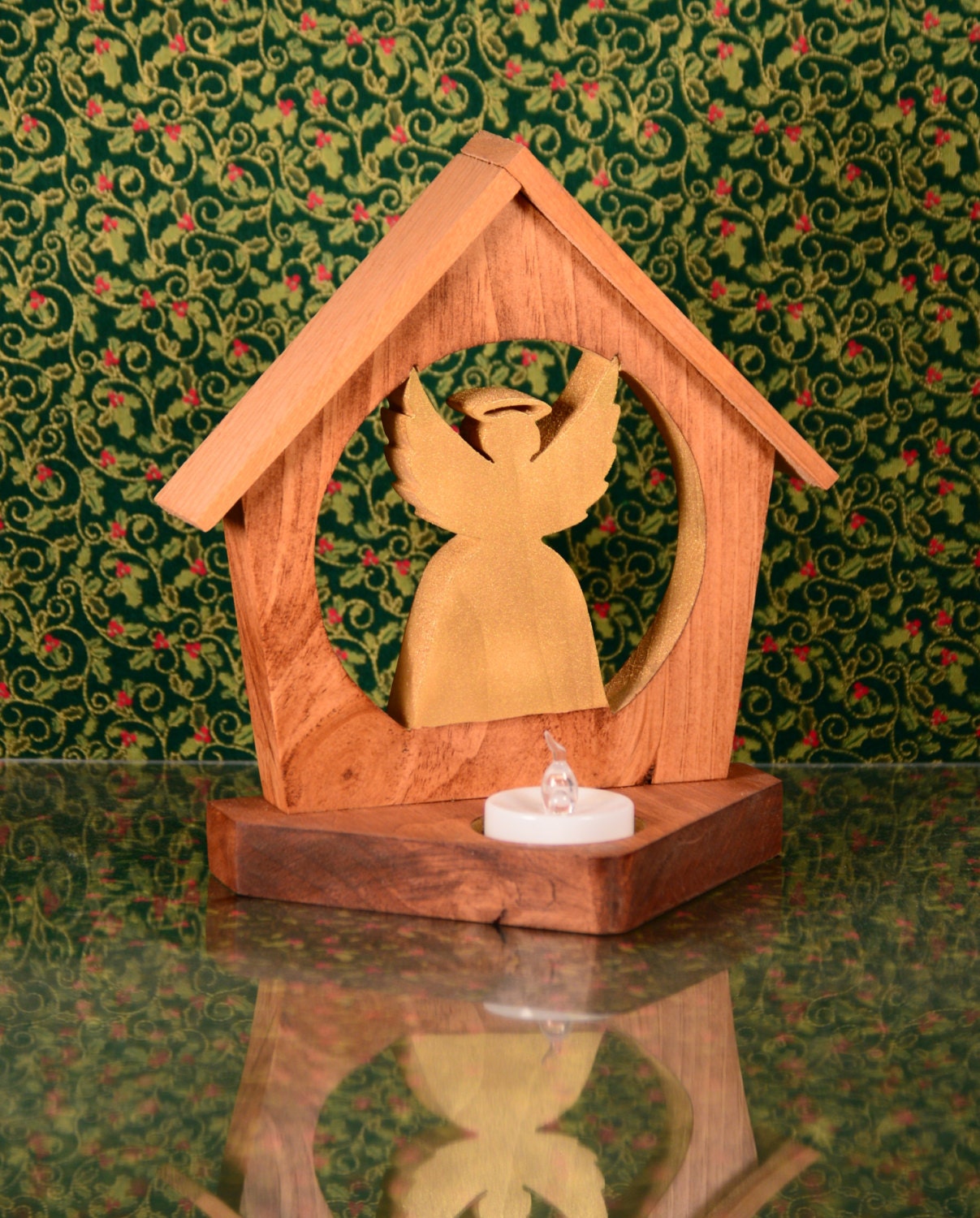 Reversible unique halo angel tea Light Holder Candle Etsy