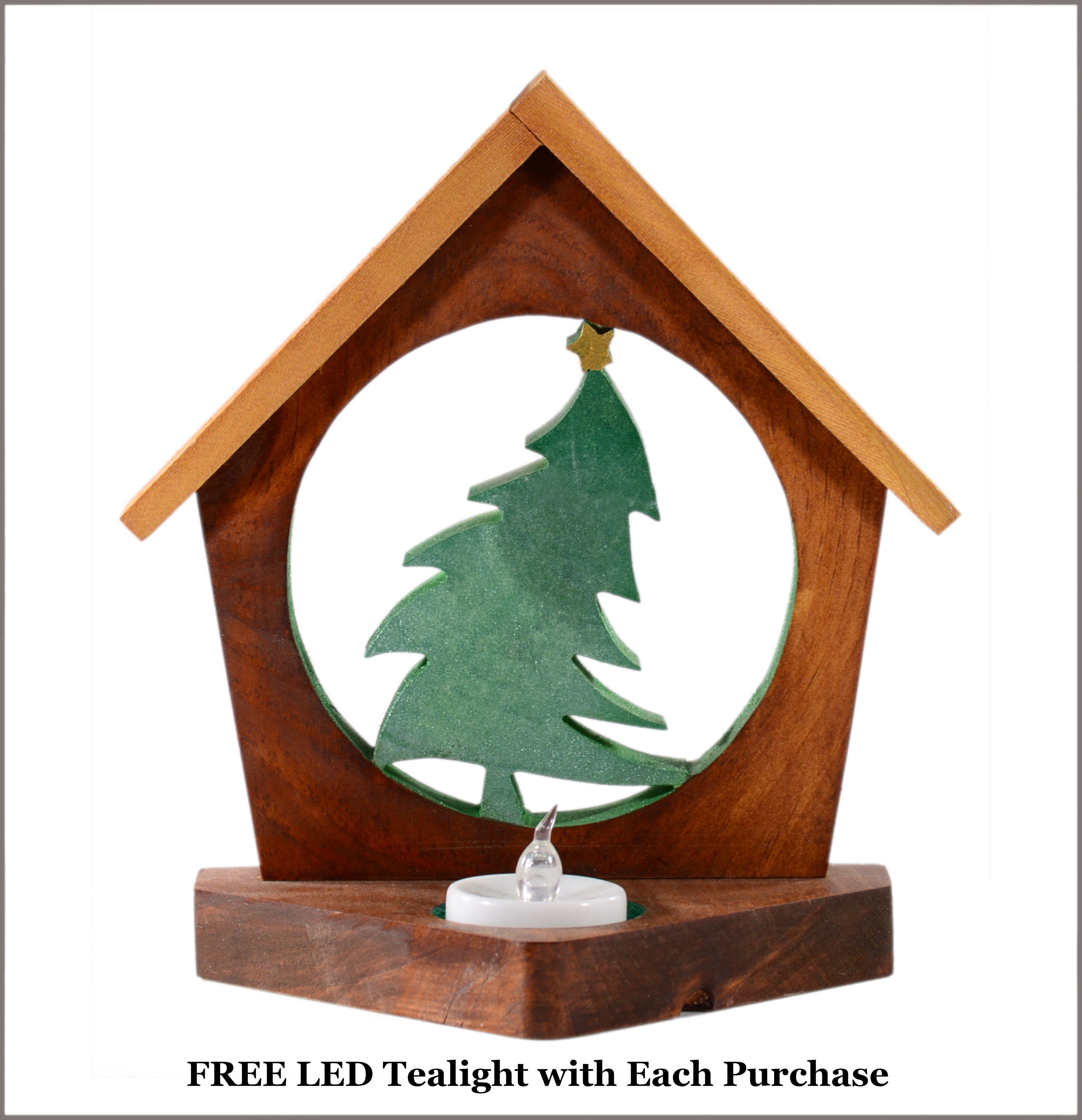 Christmas Tree Tea Light Candle Holderholiday Etsy