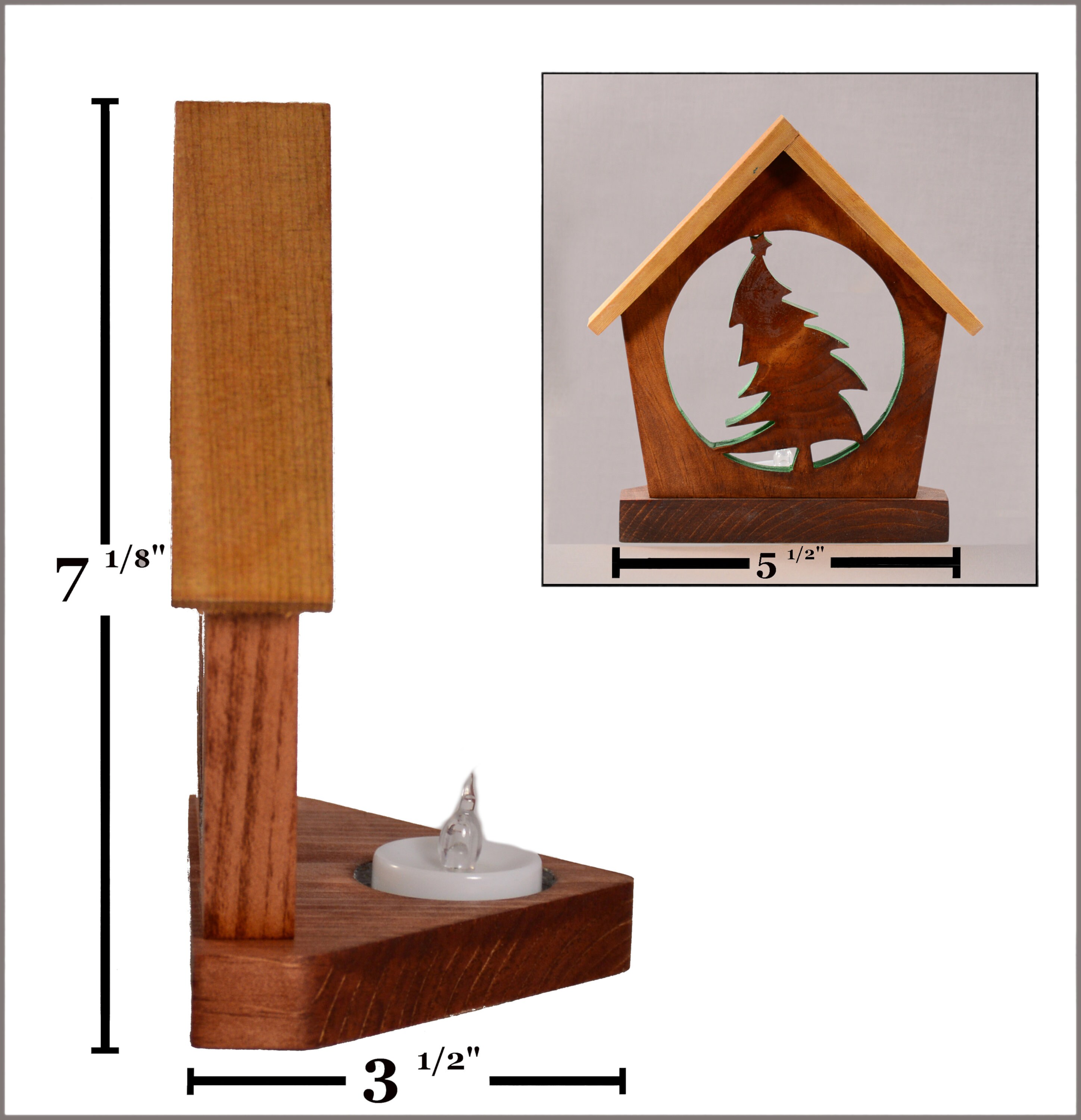 Christmas Tree Tea Light Candle Holderholiday Etsy