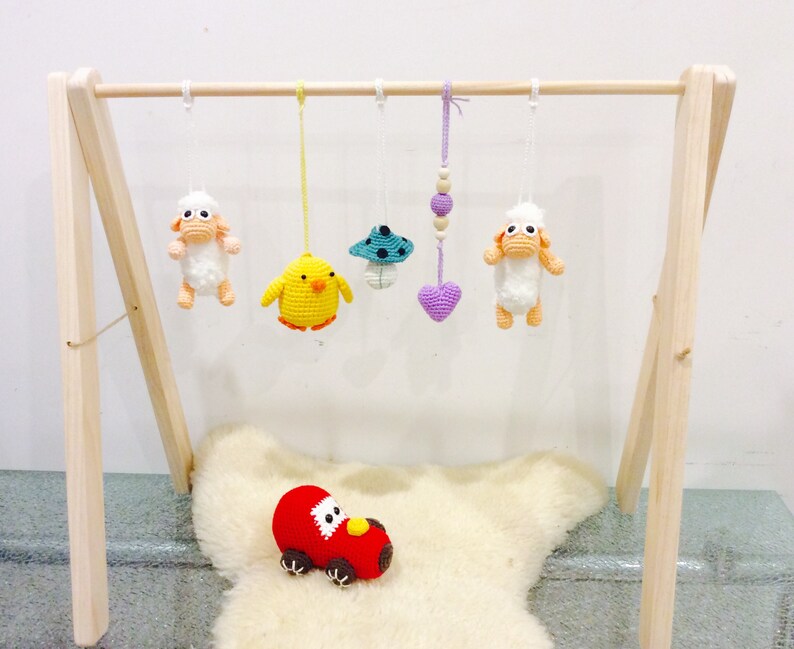 baby with pram toy