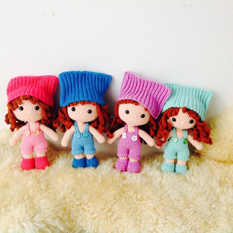 Bedtime Doll PURPLE Baby Girl Crochet Doll Purple Rag Doll Cuddly Doll Girl Lalylala Baby girl doll Crochet Doll Amigurumi doll