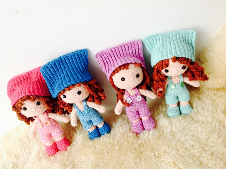 Bedtime Doll PURPLE Baby Girl Crochet Doll Purple Rag Doll Cuddly Doll Girl Lalylala Baby girl doll Crochet Doll Amigurumi doll