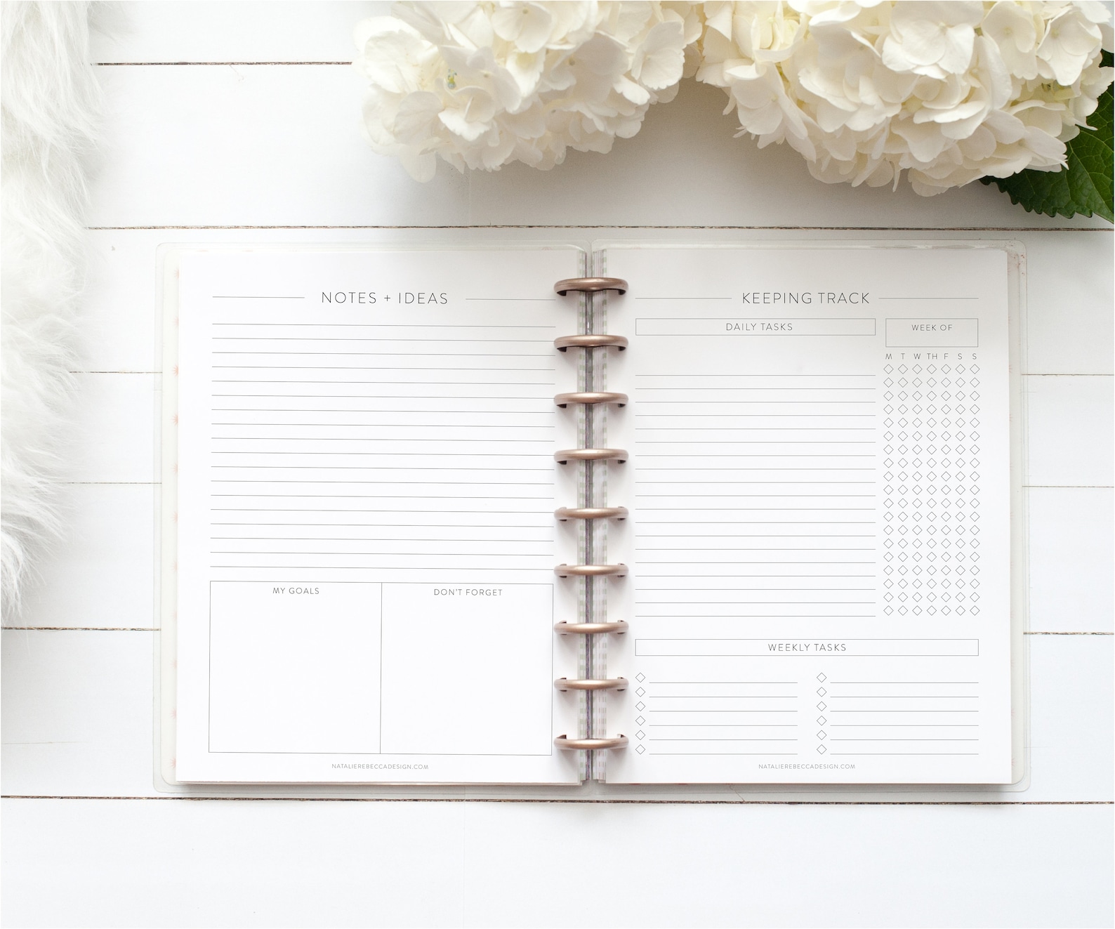 KEEPING TRACK Discbound Insert CLASSIC Font Mini Happy - Etsy