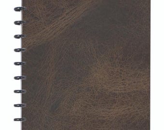 Matte Poly Discbound Planner COVER "(NOT) LEATHER"  | Faux Leather Look