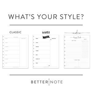 Discbound Planner Inserts, TO DO List, CLASSIC Font image 8