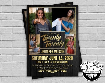 CUSTOMIZABLE Photo Grad Party Open House or Graduation | Etsy