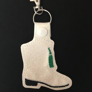 Drill Team Boot- Keychain- Customizable