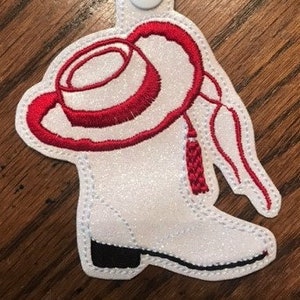 Drill Team Boot with Hat Key Chain