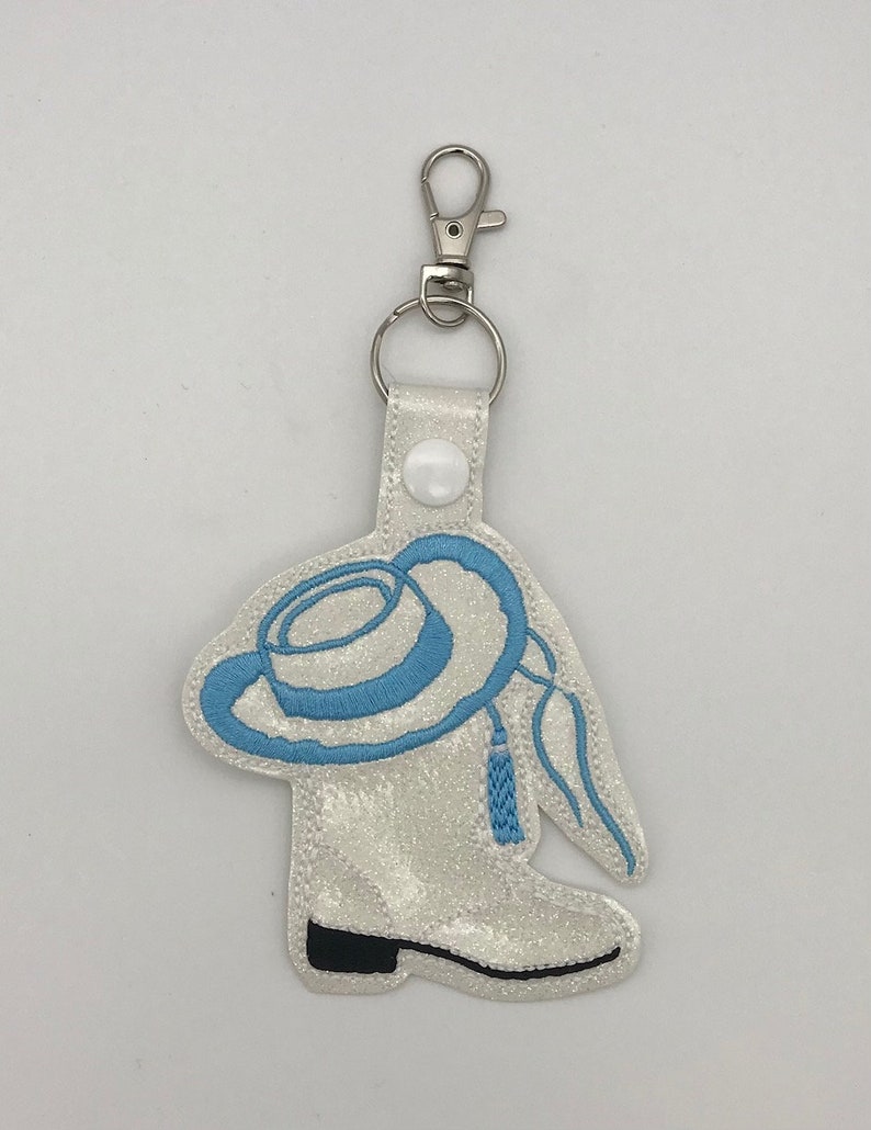 Drill Team Boot With Hat Key Chain Etsy