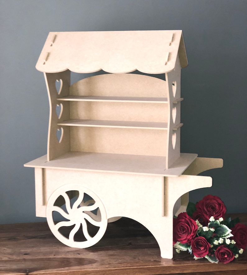 Candy Cart Table Top Candy Cart Wooden Candy Cart MDF Candy Etsy