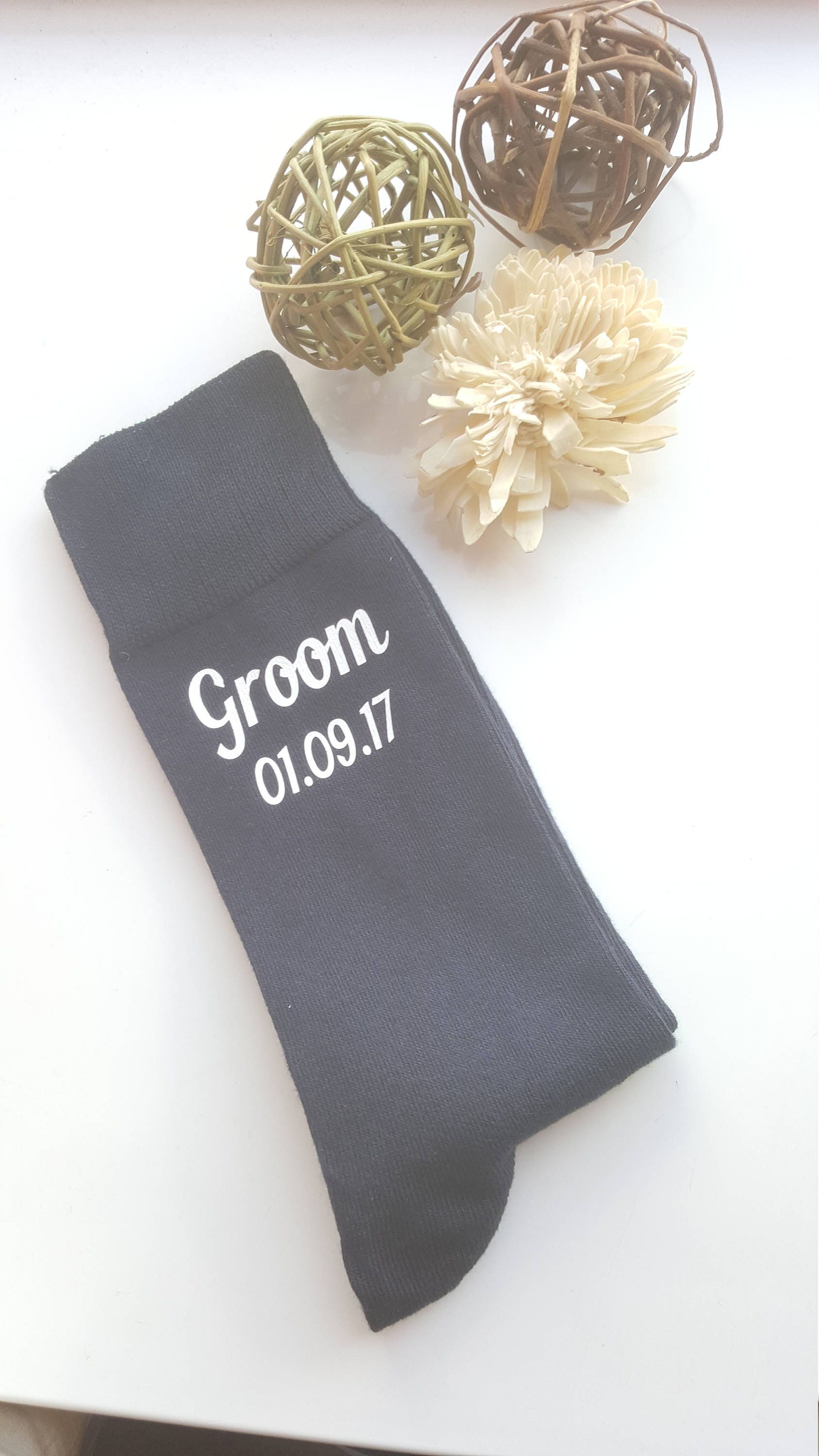 Image of Best Man Socks, Groomsman Groom Groomsmen Personalised Wedding Grooms Party, Usher Gift, F