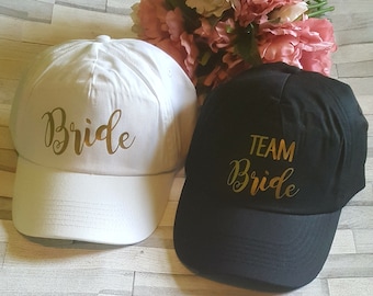 Team Bride Caps, Bride Tribe Baseball Caps, Team Bride, Hen Party Hat, Batchelorete Party Cap, Bride Baseball Cap,