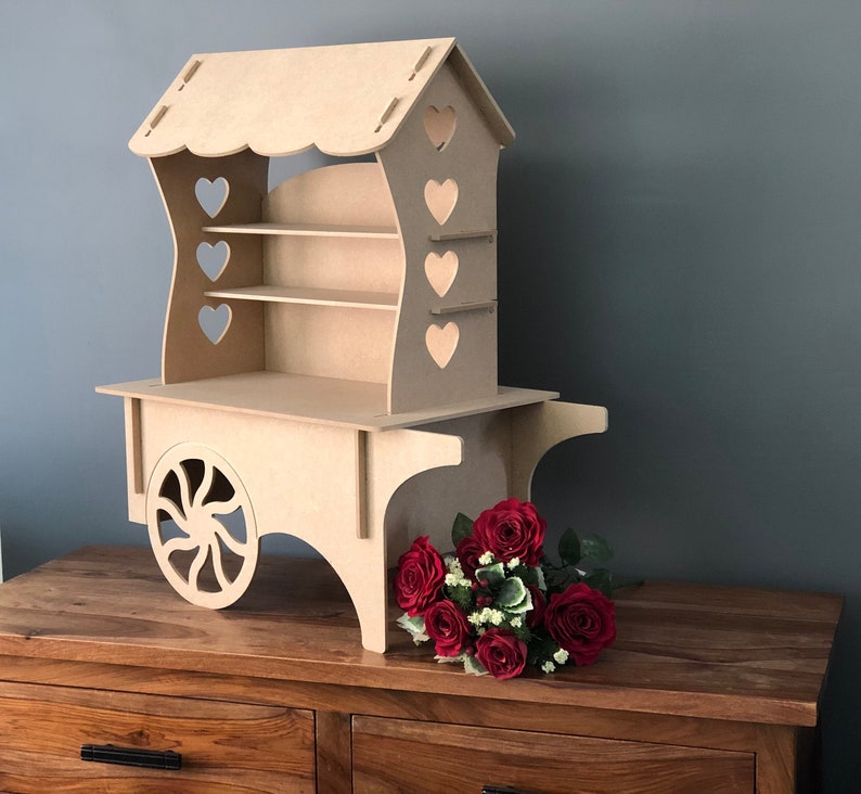 Candy Cart Table Top Candy Cart Wooden Candy Cart MDF Candy Etsy