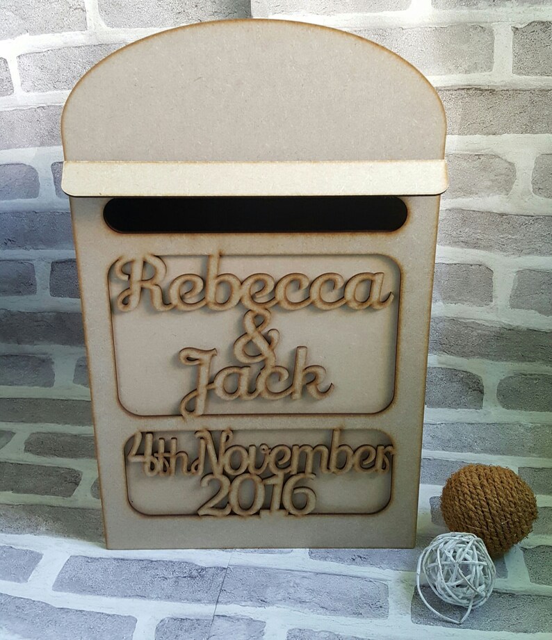 Hochzeit Briefkasten personalisierte Briefkasten Hochzeit Etsy