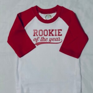 Rookie of the year Baseball 3/4 sleeve raglan  shirt