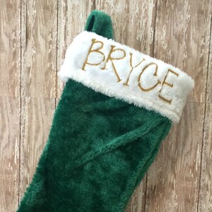 Custom monogrammed Christmas stocking