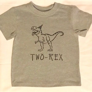 Two-Rex birthday shirt