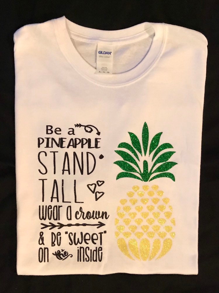 Stand Tall Pineapple Glitter Vinyl 