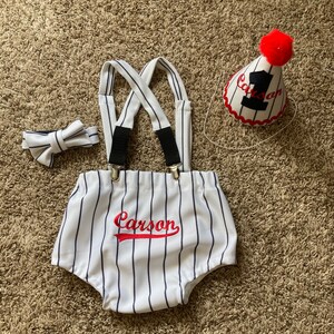 Rookie of the year baseball cake smash outfit