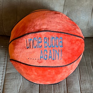 Personalized stuffed basketball