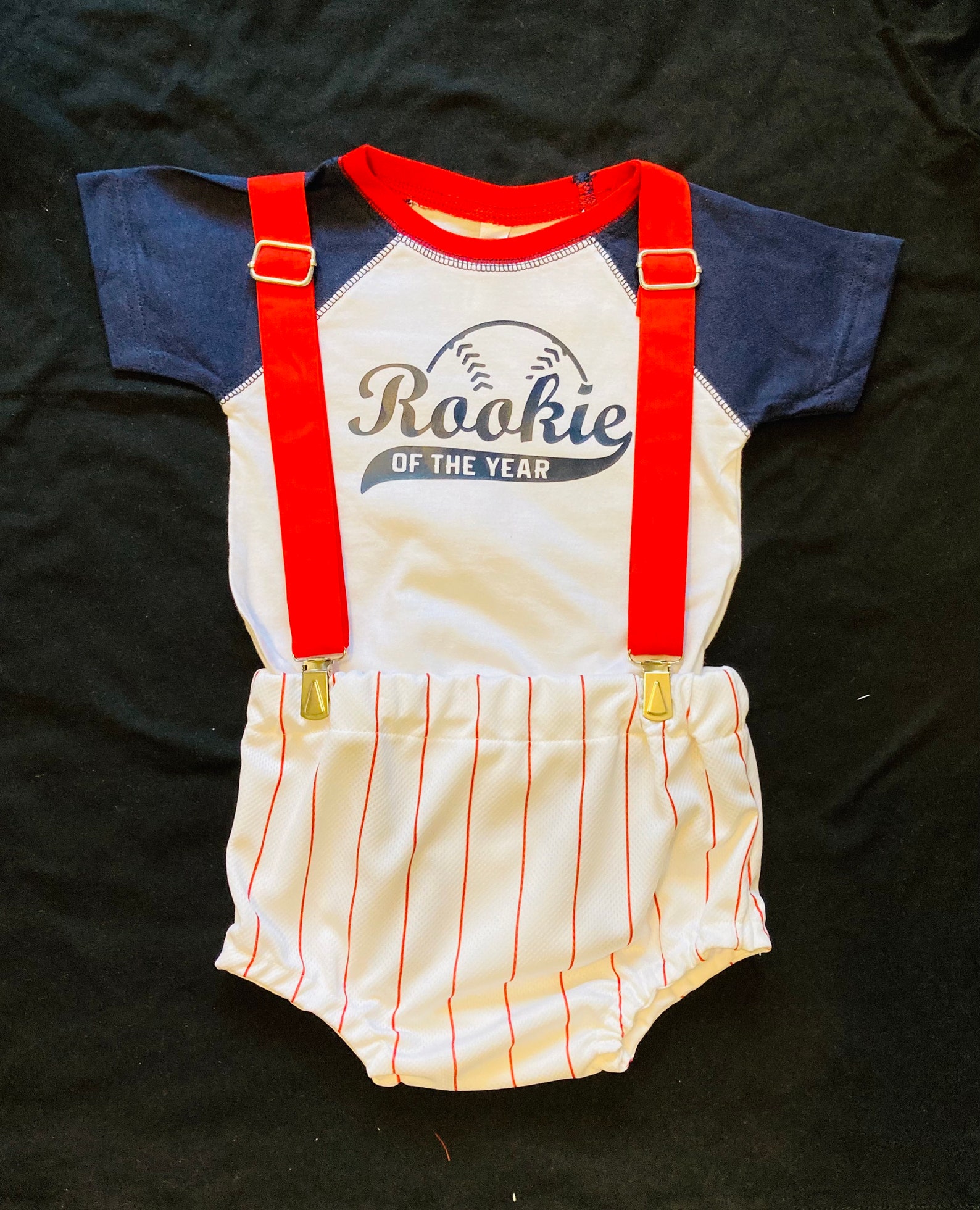 Baseball Diaper Cover With Suspenders Etsy