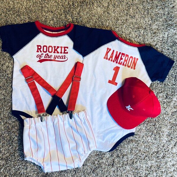 1st Birthday Baseball Outfit Etsy