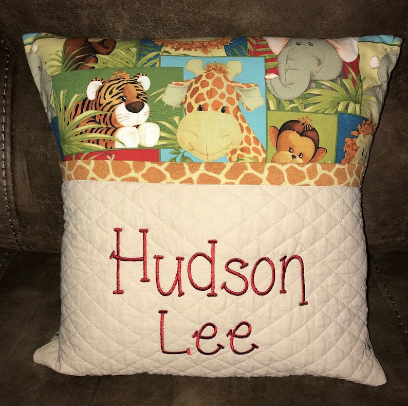 Custom monogrammed western reading pillow Etsy