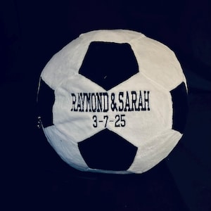 Personalized soccer pillow