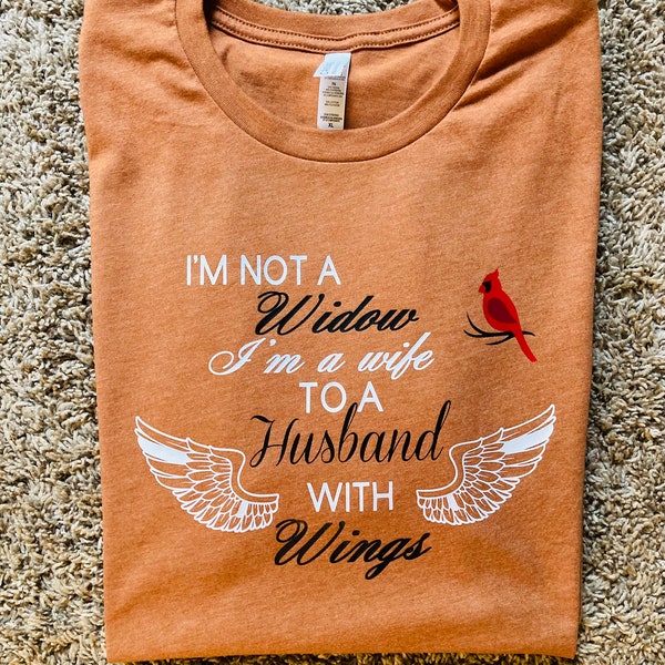 I’m not a widow iron-on vinyl shirt