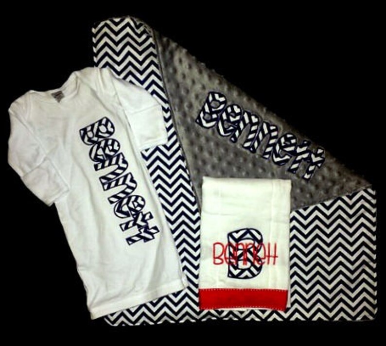 Custom Embroidered Diaper Changing Blanket Infant Gown and Etsy