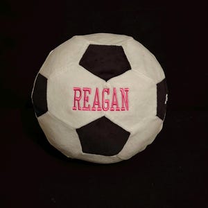 Personalized soccer pillow