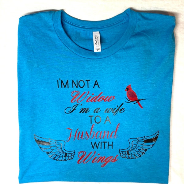 I’m not a widow iron-on vinyl shirt