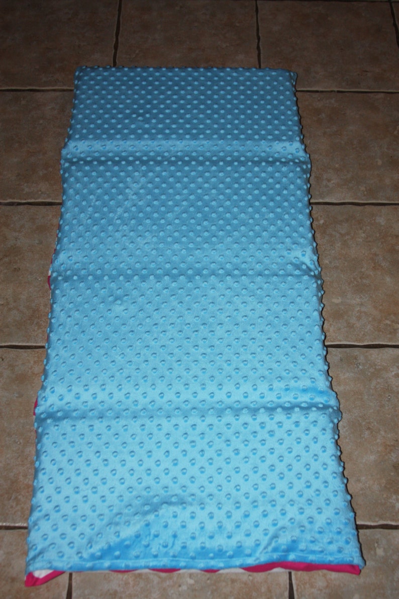 pillow and pillow case blanket Custom appliqued chevron nap mat cover