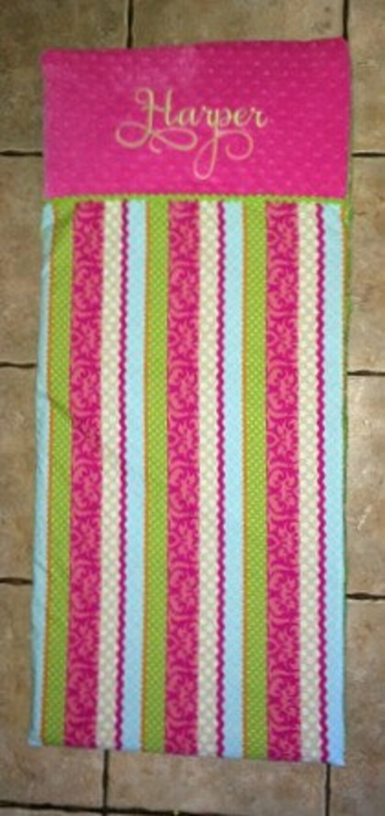 Custom appliqued nap mat cover blanket pillow and pillow Etsy