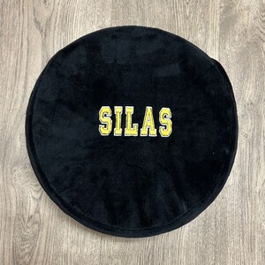 Personalized stuffed hockey puck