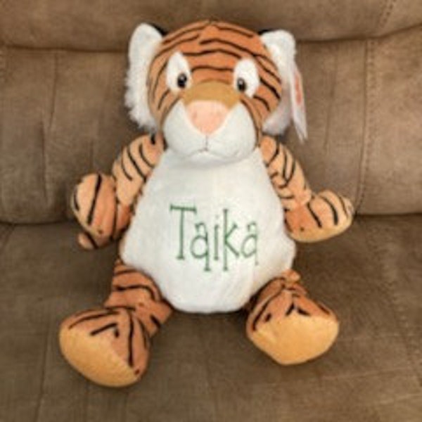 Personalized stuffed Tiger