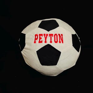 Personalized soccer pillow