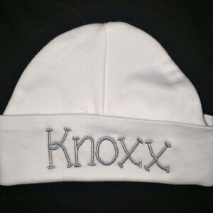 Custom monogrammed infant beanie