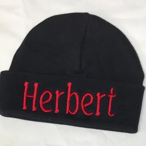 Custom monogrammed infant beanie