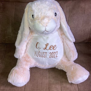 Weighted memorial bunny stuffed animal