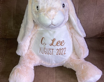 Weighted memorial bunny stuffed animal